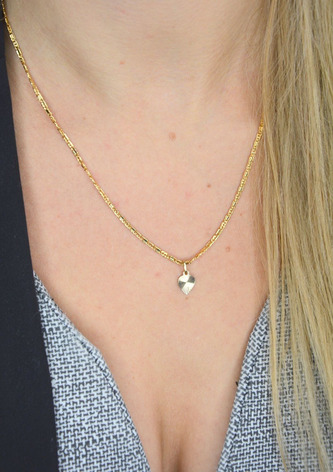 Złoty łańcuszek 585 o szerokości 2 mm z blaszką DIA-LAN-1235-585 2mm.jpg